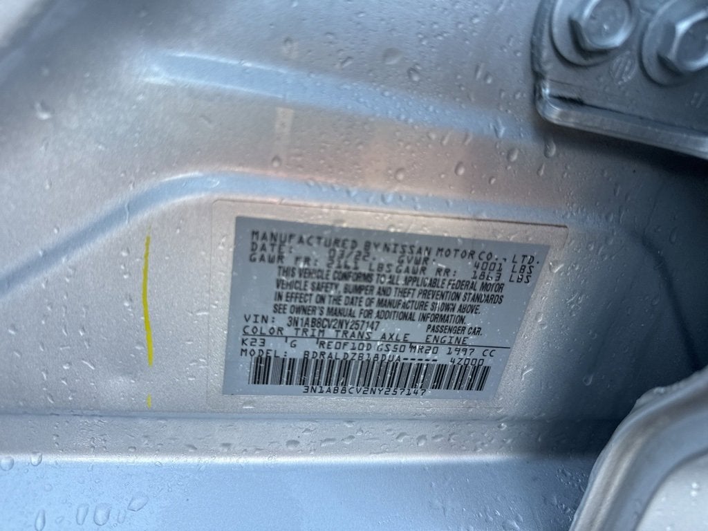 2022 Nissan Sentra SV