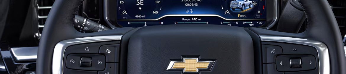 The center console in the 2025 Chevrolet Silverado 2500 in Bakersfield, CA