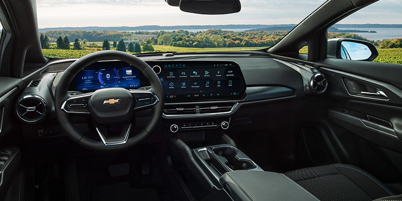 2026 Chevrolet Equinox EV in Bakersfield showing Chevy Safety Assist with lane keep assist, forward collision alert, and adaptive cruise control for safe city and highway driving.