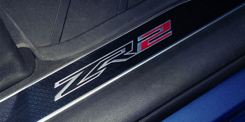 The ZR2 logo on the 2026 Chevrolet Silverado 1500 in Bakersfield, CA