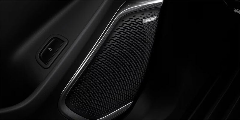 Chevrolet Traverse door speaker in Bakersfield, CA showing premium audio system for immersive in-cabin entertainment.