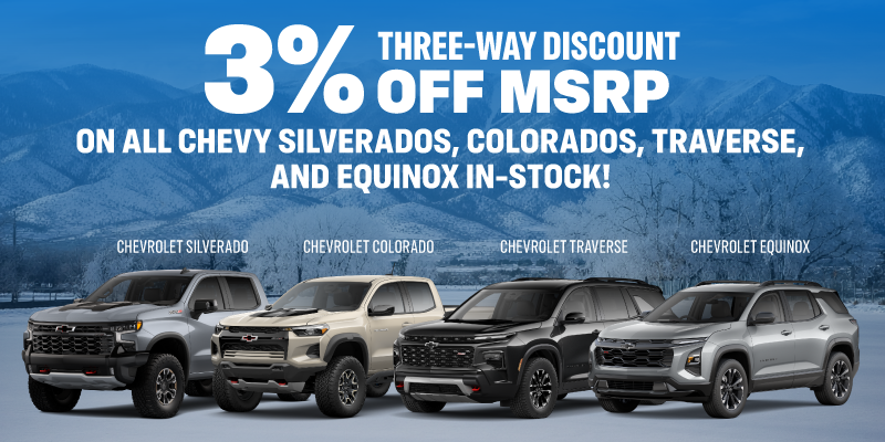 3% Off MSRP Three-Way Discount