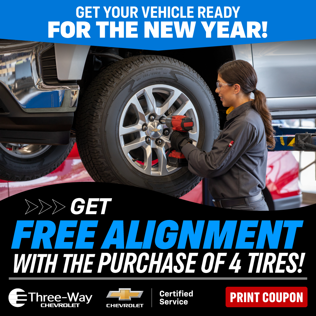 Free Alignment with the Purchase of 4 Tires!